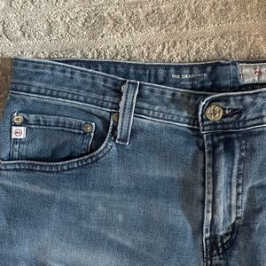 AG mens jeans.”The Graduate” style. Pre-loved. 34R x 32. 10” rise.
